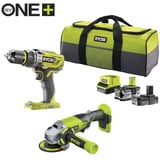 Ryobi R18PDAG-242S, Set d'outils Vert/Noir