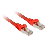 Sharkoon Câble réseau RJ-45 S/FTP Cat.7a Rouge, 10 mètres, câble brut