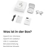 Shokz OpenFit Air casque oreille ouverte Blanc