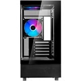 SilverStone Lucid 04 boîtier mini tower Noir | 2x USB-A | 1x USB-C | RGB | Verre Trempé