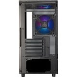 SilverStone Lucid 04 boîtier mini tower Noir | 2x USB-A | 1x USB-C | RGB | Verre Trempé