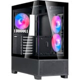 SilverStone Lucid 05 boîtier midi tower Noir | 2x USB-A | 1x USB-C | RGB | Verre Trempé
