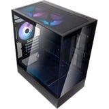 SilverStone  boîtier mini tower Noir | 2x USB-A | 1x USB-C | RGB | Verre Trempé