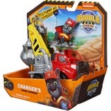 Spin Master Vehicule + Figurine Charlie Ruben & Compagnie, Jeu véhicule Vehicule + Figurine Charlie Ruben & Compagnie, Camion avec grue, 3 an(s), Plastique, Gris, Rouge, Jaune