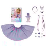 ZAPF Creation BABY born Glam Up Aura, Poupée rose fuchsia