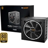 be quiet! Pure Power 12M alimentation  modulaire 750 watt Noir, 1x 12V-2x6, 2x PCIe