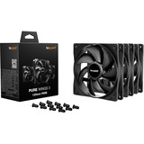 be quiet! Pure Wings 3 140 mm | Ventilateur PC silencieux | Pack de 3, Ventilateur de boîtier Noir, Ventilateur, 12 cm, 1600 tr/min, 84,8 m³/h, Noir