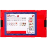 fischer FixTainer - DUOPOWER 536162, Cheville Gris clair/Rouge