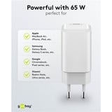 goobay Chargeur rapide USB-C PD GaN Nano 65 W Blanc