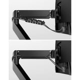 ARCTIC X1-3D 109,2 cm (43") Bureau Noir, Support de moniteur Noir (Mat), Pince, 10 kg, 109,2 cm (43"), 100 x 100 mm, Réglage de la hauteur, Noir