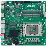 ASUS Pro H610T D4-CSM Intel H610 LGA 1700 Thin Mini ITX carte mère socket 1700 Intel, LGA 1700, Intel® Celeron®, Intel® Core™ i3, Intel® Core™ i5, Intel® Core™ i7, Intel® Core™ i9, Intel® Pentium®, DDR4-SDRAM, 64 Go, SO-DIMM