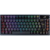 ASUS ROG Azoth clavier Gaming USB + RF Wireless + Bluetooth QWERTY Noir Gunmetal, Layout DE, ROG NX Red, Avec fil &sans fil, USB + RF Wireless + Bluetooth, Clavier mécanique, QWERTY, LED RGB, Noir