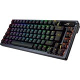 ASUS ROG Azoth clavier Gaming USB + RF Wireless + Bluetooth QWERTY Noir Gunmetal, Layout DE, ROG NX Red, Avec fil &sans fil, USB + RF Wireless + Bluetooth, Clavier mécanique, QWERTY, LED RGB, Noir