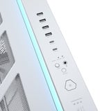 ASUS ROG Cronox GR801 CURVE TG ARGB White Edition boîtier big tower Blanc | 4x USB-A | 2x USB-C | RGB | Verre trempé