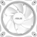 ASUS  Prime MR120 ARGB Reverse Fan ventilateur de boîtier Blanc, 120 x 120 x 28 mm, Ventilateur, 12 cm, Blanc
