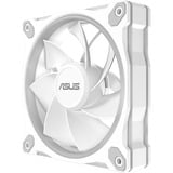 ASUS  Prime MR120 ARGB Reverse Fan ventilateur de boîtier Blanc, 120 x 120 x 28 mm, Ventilateur, 12 cm, Blanc