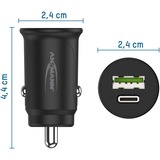 Ansmann In-Car-Charger CC230PD, Chargeur Noir