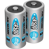 Ansmann maxE 4500mAh NiMh, Batterie Argent, C, Hybrides nickel-métal (NiMH), 1,2 V, 4500 mAh, 25,8 x 25,8 x 50 mm