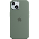 Apple Coque en silicone avec MagSafe pour iPhone 15, Housse/Étui smartphone Vert foncé