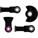 Bosch 2 608 661 696 accessoire d'outil multifonction Jeu de lames, Bundle Argent, Jeu de lames, Bois, Acier fin au carbone, 4 pièce(s), Blister