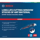 Bosch Lame de scie sabre EXPERT ‘Window Demolition’ S 956 DHM, 10 pièces 