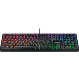 CHERRY G80-3000N RGB clavier Universel USB QWERTY US International Noir Noir, Layout EU (QWERTY), Cherry MX Red Silent, 100%, Avec fil, USB, Clavier mécanique, QWERTY, LED RGB, Noir