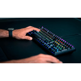 CHERRY G80-3000N RGB clavier Universel USB QWERTY US International Noir Noir, Layout EU (QWERTY), Cherry MX Red Silent, 100%, Avec fil, USB, Clavier mécanique, QWERTY, LED RGB, Noir