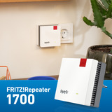 FRITZ! 20003116 Ponts & répéteurs Blanc/gris, Repeater 20003116, Répéteur réseau, Ethernet/LAN, Rouge, Blanc