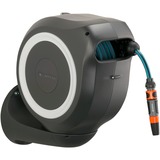 GARDENA RollUp Enrouleur mural Automatique , Tambour à tuyau Gris, Gris Noir, Bleu, Gris, 20 m