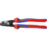 KNIPEX Cisaille à câble StepCut XL 95 12 225, Tenailles de cran Rouge/Bleu