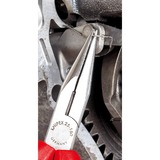 KNIPEX Pince demi-ronde avec tranchant 25 02 160 avec gaines bi-matière, noire atramentisée