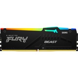Kingston FURY Beast RGB 16 Go DDR5-5200 (1x 16 Go) mémoire vive Noir, KF552C40BBA-16, XMP 3.0