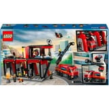 LEGO City - La caserne et le camion de pompiers, Jouets de construction 60414