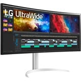 LG 38BQ85C-W écran plat de PC 95,2 cm (37.5") 3840 x 1600 pixels Quad HD+ Blanc Moniteur UltraWide gaming incurvé  Noir/Blanc, 95,2 cm (37.5"), 3840 x 1600 pixels, Quad HD+, 5 ms, Blanc