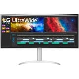 LG 38BQ85C-W écran plat de PC 95,2 cm (37.5") 3840 x 1600 pixels Quad HD+ Blanc Moniteur UltraWide gaming incurvé  Noir/Blanc, 95,2 cm (37.5"), 3840 x 1600 pixels, Quad HD+, 5 ms, Blanc