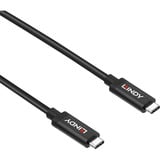 Lindy 43308 câble USB USB 3.2 Gen 2 (3.1 Gen 2) 5 m USB C Noir Noir, 5 m, USB C, USB C, USB 3.2 Gen 2 (3.1 Gen 2), 10 Gbit/s, Noir