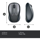Logitech M235, Souris Noir/gris, Récepteur nano