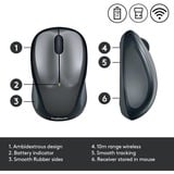 Logitech Wireless Mouse M235, Souris Noir/gris, Récepteur nano