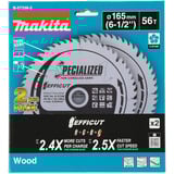 Makita Lame de scie circulaire EFFICUT B-57336-2, Ø 165mm, 56 dents 