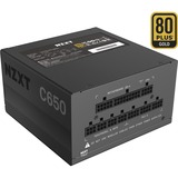 NZXT C650 unité d'alimentation d'énergie 650 W 24-pin ATX ATX Noir Noir, 650 W, 100 - 240 V, 50/60 Hz, 9 - 4.5 A, Actif, 100 W