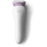 Philips 6000 series Lady Shaver Series 6000 BRL136/00 Rasoir sans fil, utilisable sur peau sèche ou humide Blanc, utilisable sur peau sèche ou humide, Rasoir à grille, 1 tête(s), Rose, Blanc, Nickel, Ergonomique, Batterie