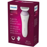 Philips 6000 series Lady Shaver Series 6000 BRL136/00 Rasoir sans fil, utilisable sur peau sèche ou humide Blanc, utilisable sur peau sèche ou humide, Rasoir à grille, 1 tête(s), Rose, Blanc, Nickel, Ergonomique, Batterie