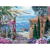 Ravensburger CreArt Leinwand Edition - Mediterranean Landscape, Peinture 