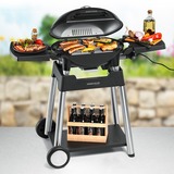 Rommelsbacher  grill électrique  4100/S, avec chariot de grillade barbecue électrique Noir