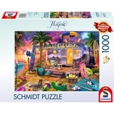 Schmidt Spiele Jeff Haynie : Avec la caravane au bord de la mer, Puzzle 