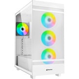 Sharkoon Rebel C50 RGB reconditionné boîtier midi tower Blanc | 2x USB-A | 1x USB-C | RGB | Verre Trempé