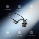 Shokz OpenRun Pro 2 casque technologie conduction osseuse Noir