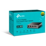 TP-Link TL-SG105PE commutateur réseau Géré L2 Gigabit Ethernet (10/100/1000) Connexion Ethernet, supportant l'alimentation via ce port (PoE) Noir, Switch Gris, Géré, L2, Gigabit Ethernet (10/100/1000), Connexion Ethernet, supportant l'alimentation via ce port (PoE)