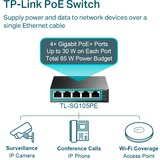 TP-Link TL-SG105PE commutateur réseau Géré L2 Gigabit Ethernet (10/100/1000) Connexion Ethernet, supportant l'alimentation via ce port (PoE) Noir, Switch Gris, Géré, L2, Gigabit Ethernet (10/100/1000), Connexion Ethernet, supportant l'alimentation via ce port (PoE)