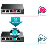 TP-Link TL-SG105PE commutateur réseau Géré L2 Gigabit Ethernet (10/100/1000) Connexion Ethernet, supportant l'alimentation via ce port (PoE) Noir, Switch Gris, Géré, L2, Gigabit Ethernet (10/100/1000), Connexion Ethernet, supportant l'alimentation via ce port (PoE)